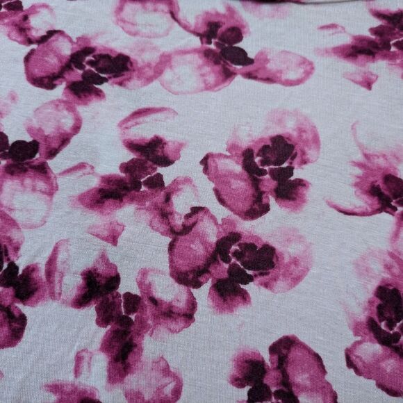 Tart Intimates Lounge Robe Purple & Pink Floral, Women's Large - Picture 5 of 6